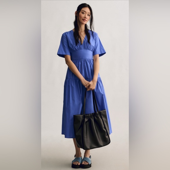 Anthropologie Baum und Pferdgarten Aeva Midi Dress, Sz 4 NWT - Picture 2 of 6